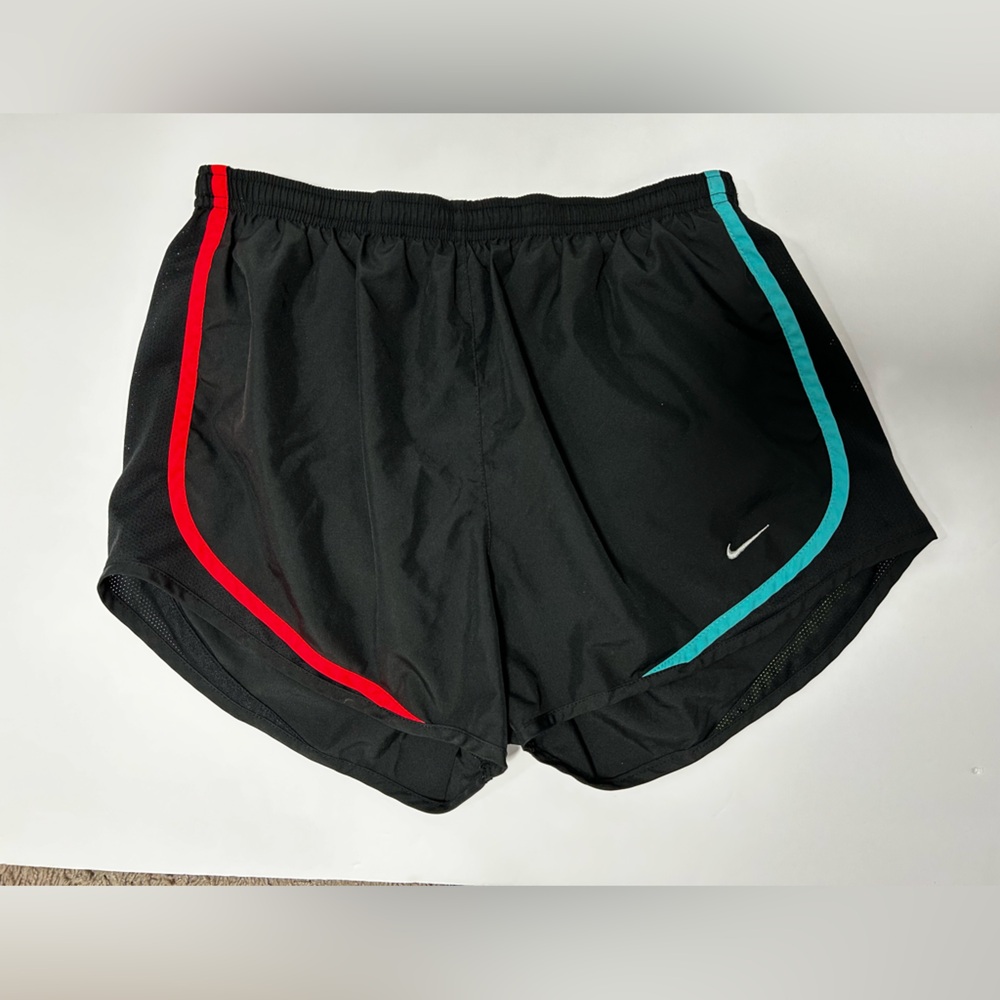 Nike Black‎ Shorts with Red and Blue Accents